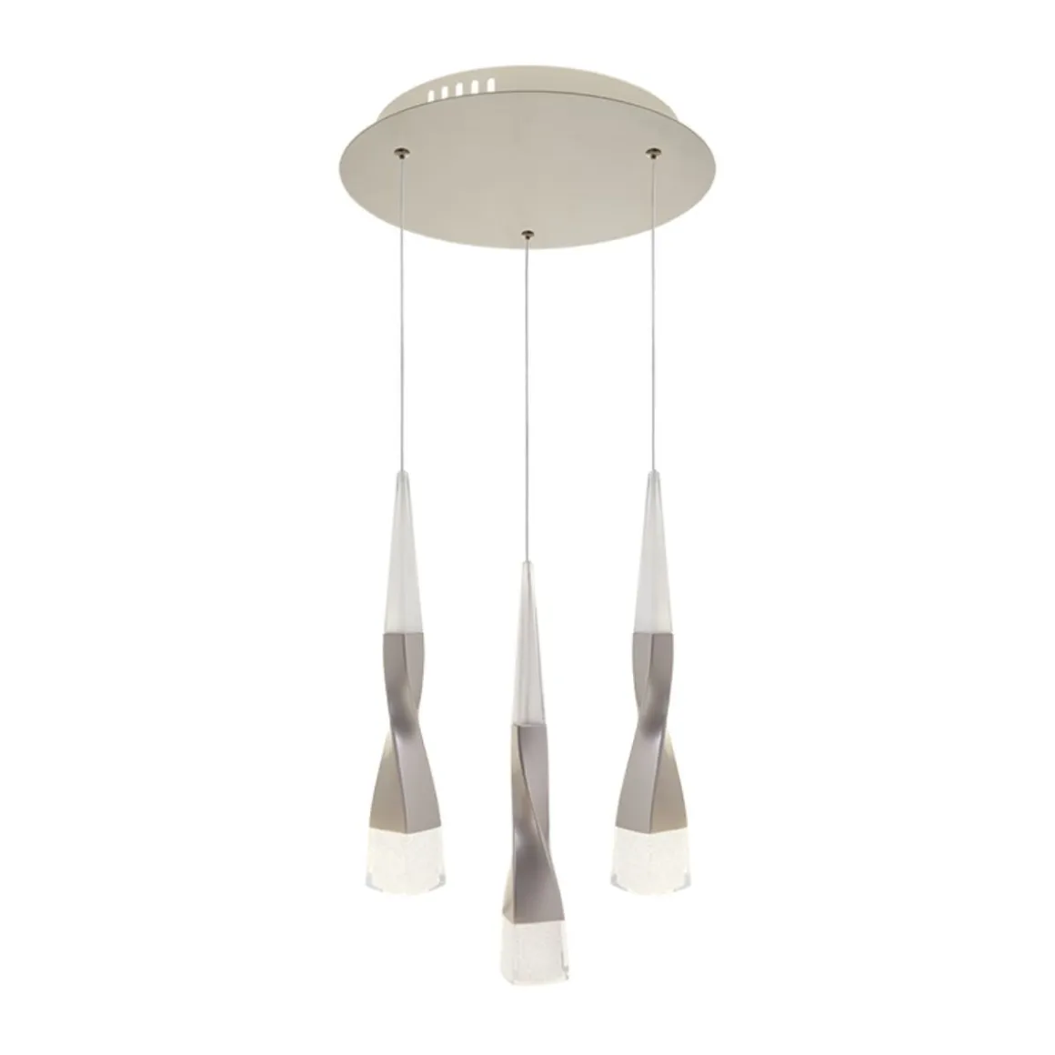 Lámpara de techo Meteor Lumit 21W 1570 lm altura regulable beige Ø30 cm