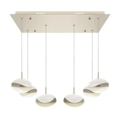 Lámpara de techo Planett Lumit 48W 3600 lm altura regulable beige 65x30 cm