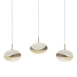 Lámpara de techo Planett Lumit 24W 1800 lm altura regulable beige 48x8 cm