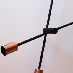 Lámpara de techo Pleya orientación regulable negro/bronce 66x63 cm
