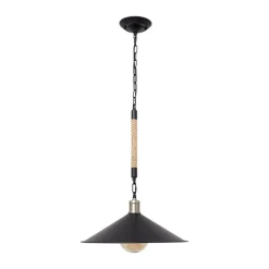 Lámpara de techo Soga Lumit 40W altura regulable negro/natural