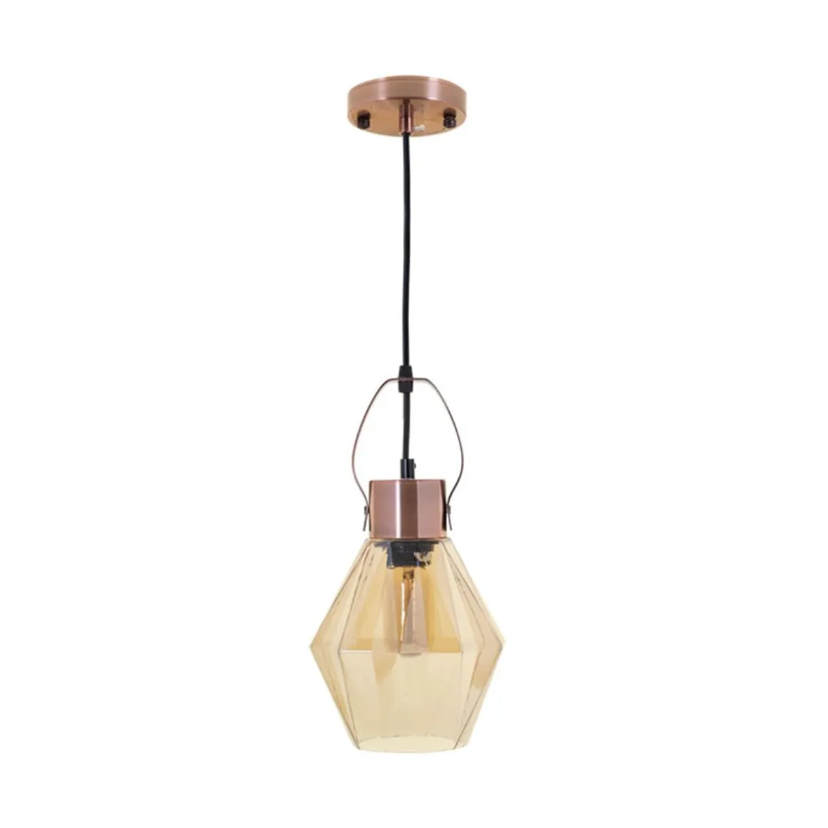 Lámpara de techo Ziva Lumit 60W altura regulable bronce Ø18 cm