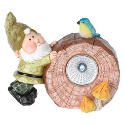 Lámpara solar LED gnomo de jardín