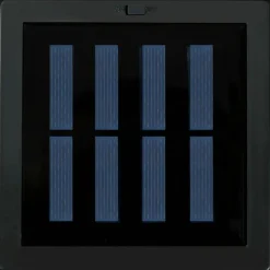 Lámpara solar Palapa Outsunny luces LED 2500K exterior marrón 69x15,5x15,5 cm