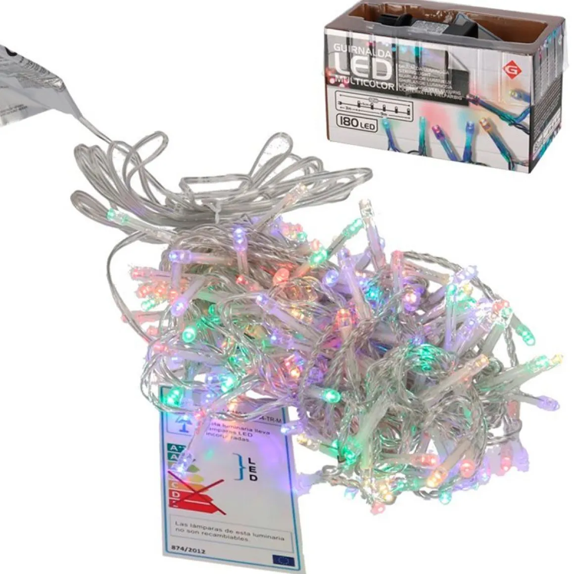 Luces de Navidad 180 LEDs 8 modos 9 m