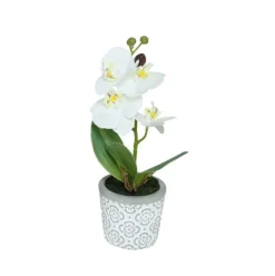 Maceta decorativa Orquídea 24x10x14 cm