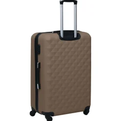 Maleta trolley rígida con ruedas giratorias 28x76x48
