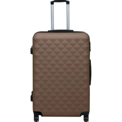 Maleta trolley rígida con ruedas giratorias 28x76x48