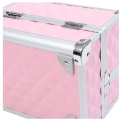 Maletín de maquillaje profesional Homcom 3 niveles rosa 15x20x15 cm
