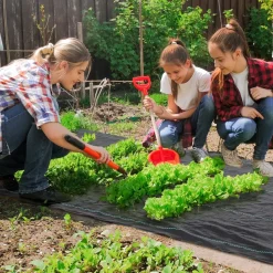 Malla de jardín Mallorca Outsunny transpirable 130 g/m² negro 2x50 m