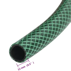 Manguera de exterior PVC con acopladores verde 100m