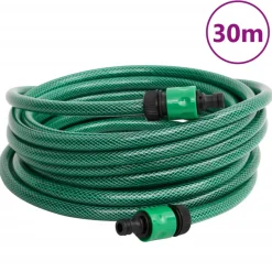 Manguera de exterior PVC con acopladores verde 30m