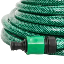 Manguera de exterior PVC con acopladores verde 30m