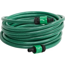 Manguera de exterior PVC con acopladores verde 30m