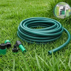 Manguera Eli con 4 accesorios verde 15 m