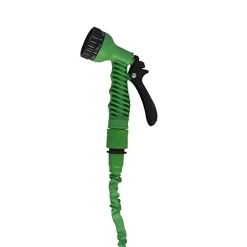 Manguera extensible con pistola 7 posiciones verde 5-15 m