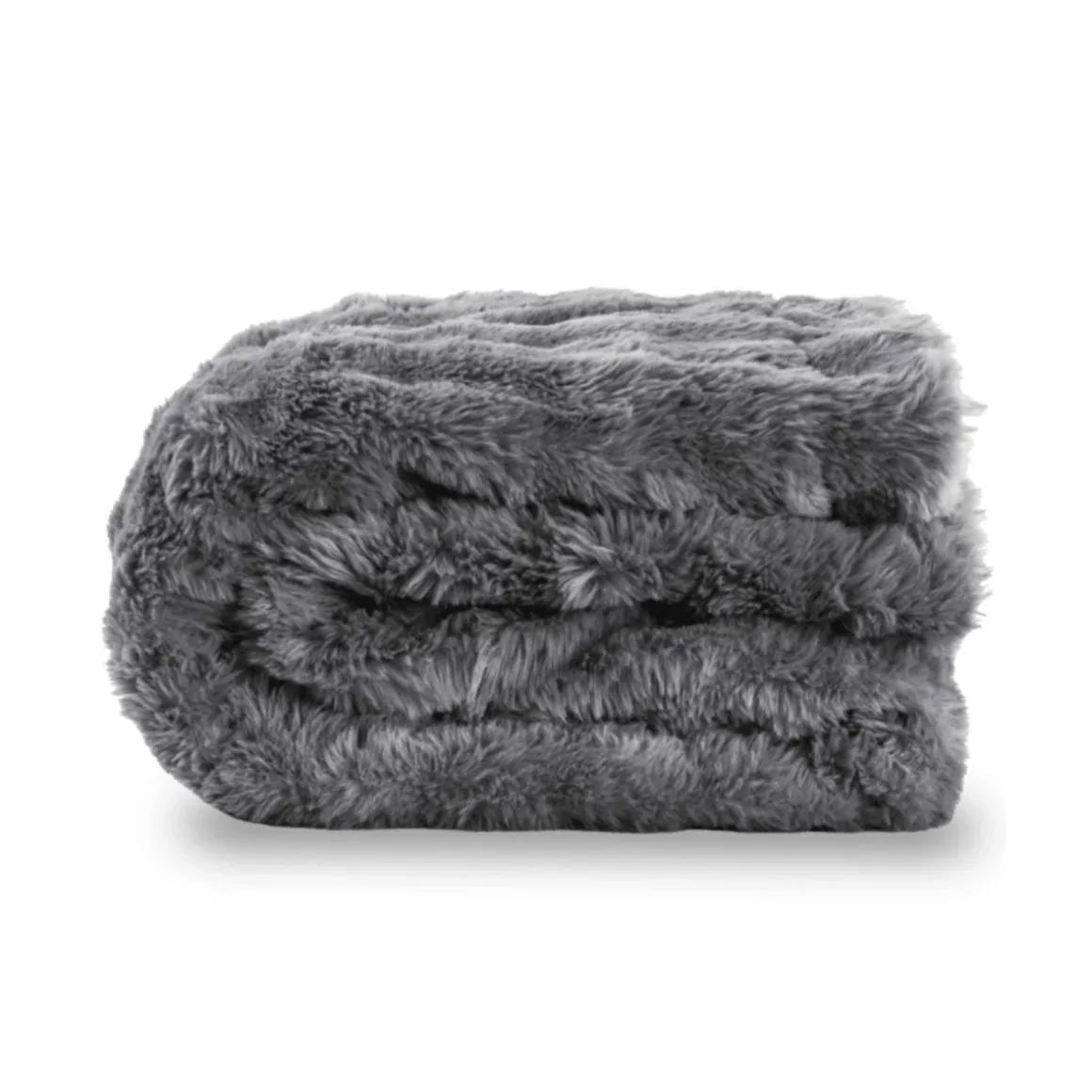 Manta eléctrica Cecotec HeatConfort Noa Faux Fur 10 temperaturas gris