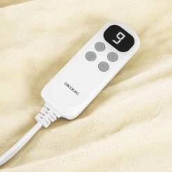 Manta eléctrica Cecotec HeatConfort Calma Frannel 10 temperaturas beige