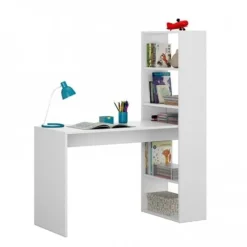 Mesa + estantería Gio Plus reversible blanco Artik