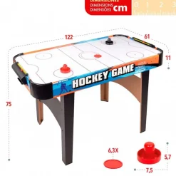 Mesa Air Hockey CB Games +6A azul/negro 75x122x61 cm