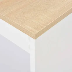 Mesa alta de cocina Acra con estantería 103x110x50 cm