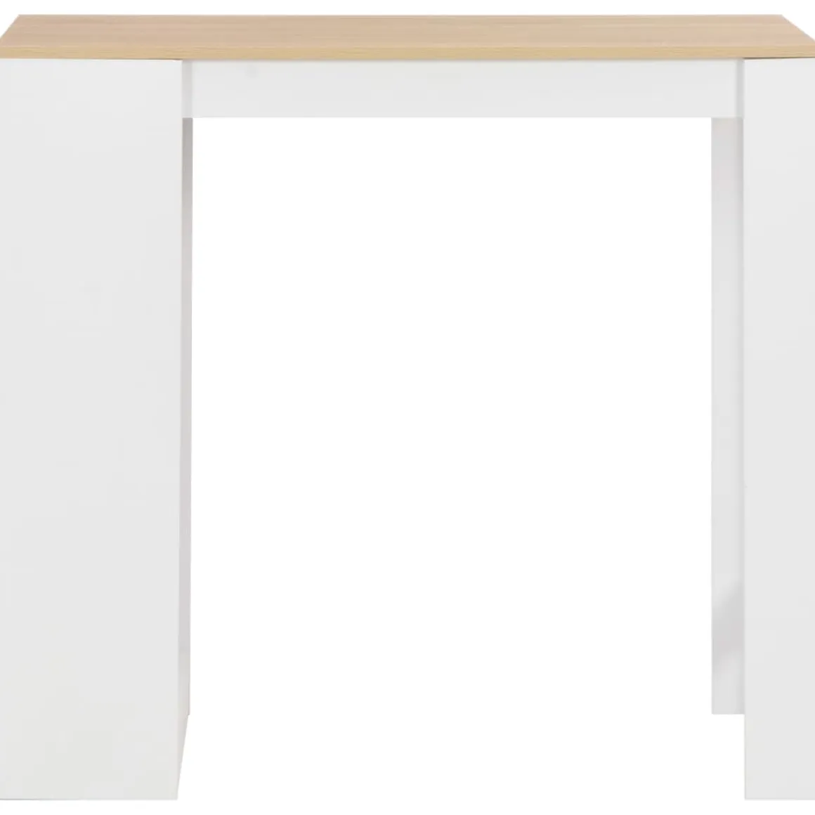 Mesa alta de cocina Acra con estantería 103x110x50 cm