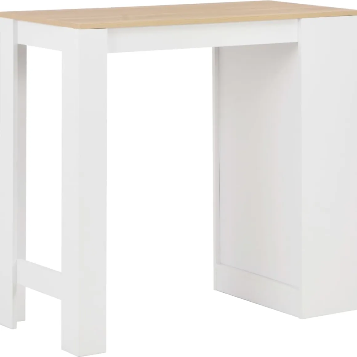 Mesa alta de cocina Acra con estantería 103x110x50 cm