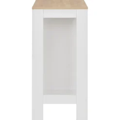 Mesa alta de cocina Acra con estantería 103x110x50 cm