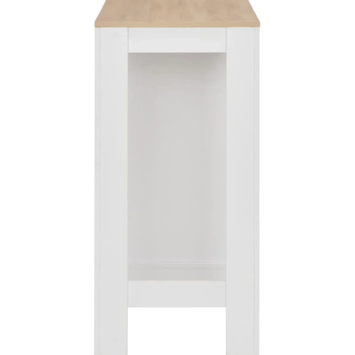 Mesa alta de cocina Acra con estantería 103x110x50 cm