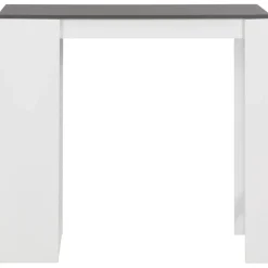 Mesa alta de cocina Acra con estantería 103x110x50 cm