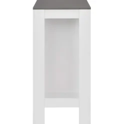 Mesa alta de cocina Acra con estantería 103x110x50 cm