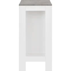 Mesa alta de cocina Acra con estantería 103x110x50 cm