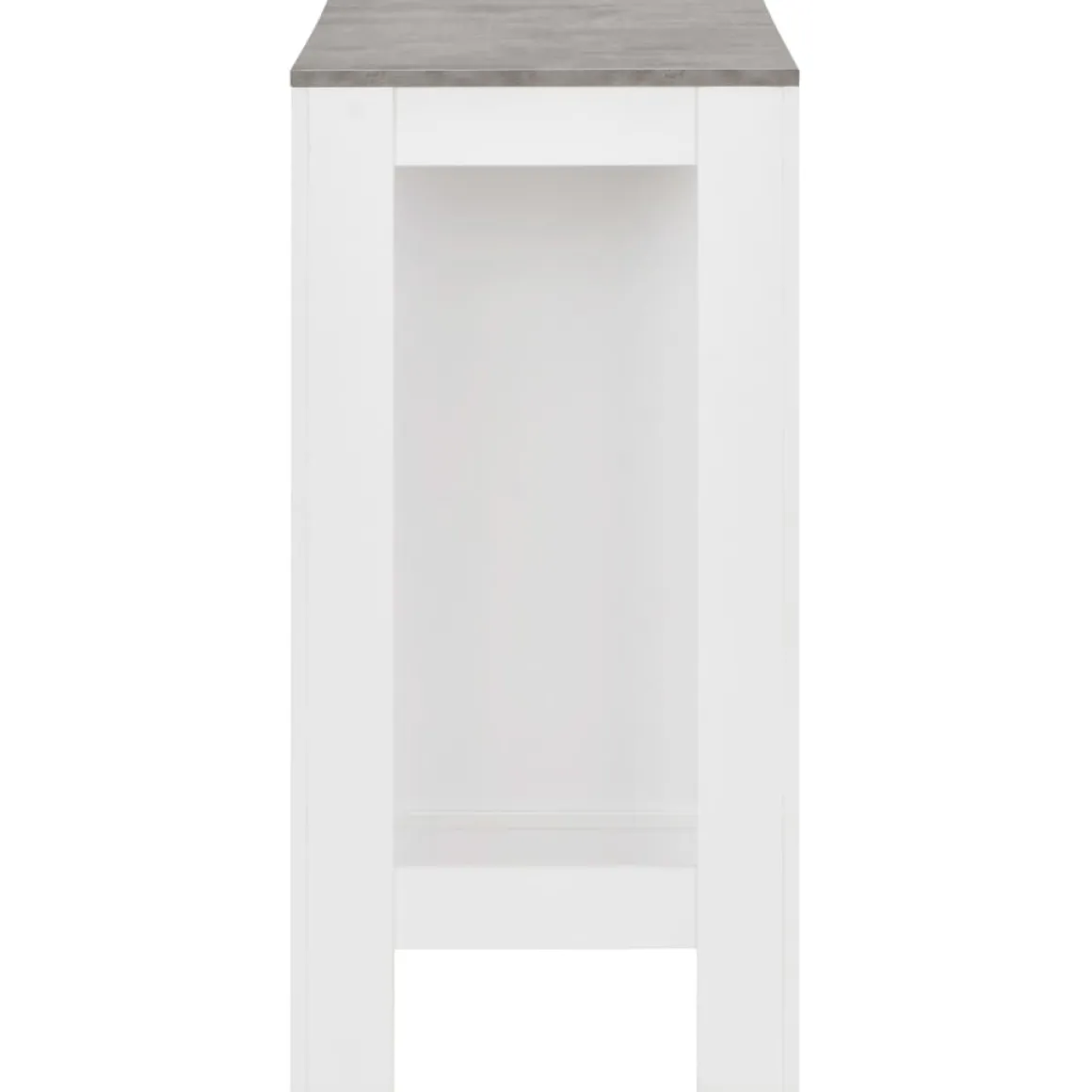 Mesa alta de cocina Acra con estantería 103x110x50 cm