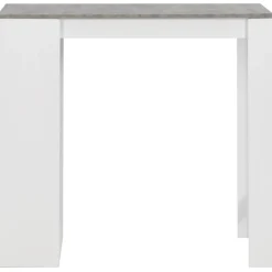 Mesa alta de cocina Acra con estantería 103x110x50 cm