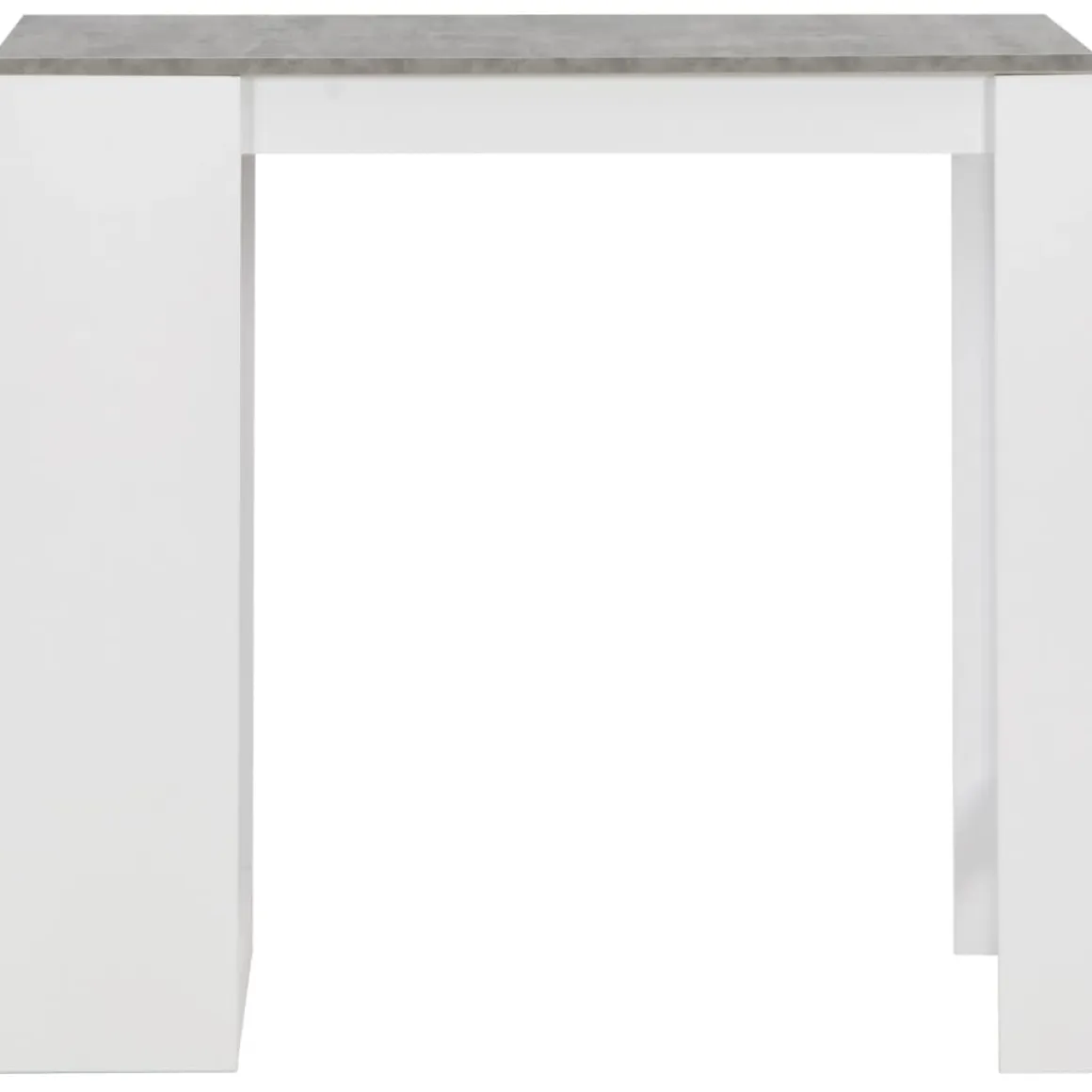 Mesa alta de cocina Acra con estantería 103x110x50 cm