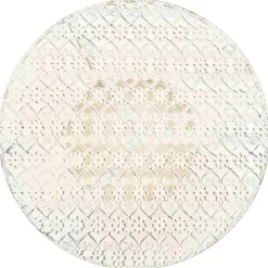 Mesa auxiliar alta estilo vintage redonda blanco Ø40x70