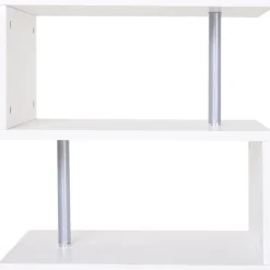 Mesa auxiliar Homcom 3 niveles blanco 50x50x50 cm