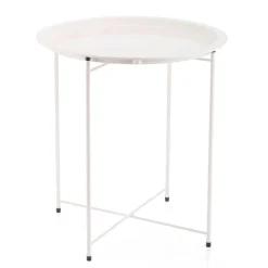 Mesa auxiliar MOA Vinthera acero Ø46,8x50,2 cm