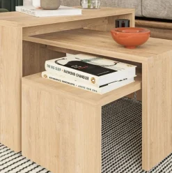 Mesa auxiliar Rino diseño modular 39x65x30 cm