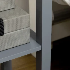 Mesa auxiliar Ronneo Homcom con cajón y estante 75x30x30 cm