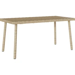 Mesa baja de jardín Turix diseño fijo 37x80x40 cm