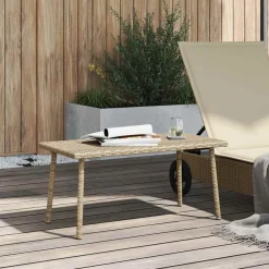 Mesa baja de jardín Turix diseño fijo 37x80x40 cm