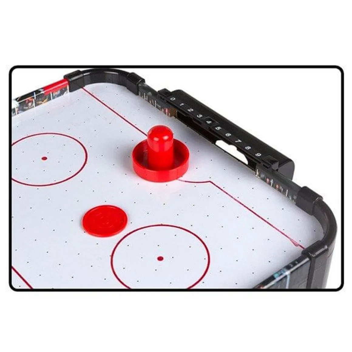 Mesa de Air Hockey de sobremesa CB Toys 2 lanzadores 2 discos +3A negro/blanco 10x69x37 cm