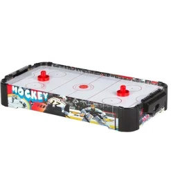 Mesa de Air Hockey de sobremesa CB Toys 2 lanzadores 2 discos +3A negro/blanco 10x69x37 cm