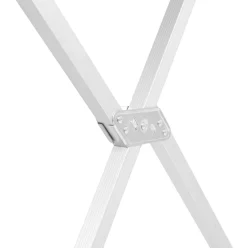Mesa de camping Aktive diseño desmontable plateado 72x108x71 cm