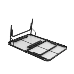 Mesa de camping Aktive diseño maletín negro 70x90x60 cm