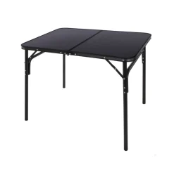 Mesa de camping Aktive diseño maletín negro 70x90x60 cm