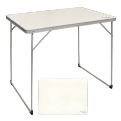 Mesa de camping Aktive plegable blanco 70x80x60 cm