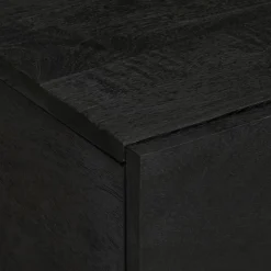 Mesa de centro Bamba 2 puertas negro 40x80x50 cm