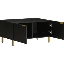Mesa de centro Bamba 2 puertas negro 40x80x50 cm